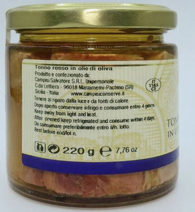 Roter Thunfisch in Olivenöl 220 gr.