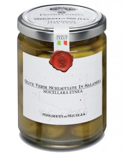 Crushed green olives in brine - 290 gr