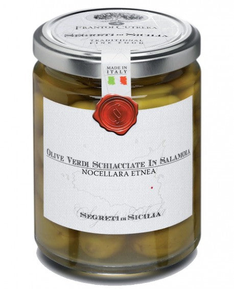 Crushed green olives in brine - 290 gr
